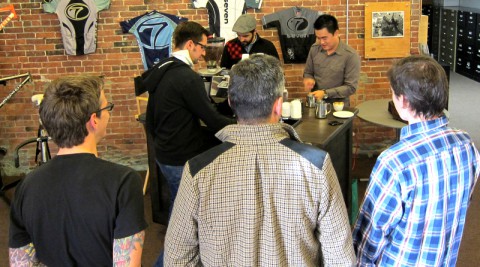 Coffee Cart at Seven Cycles
