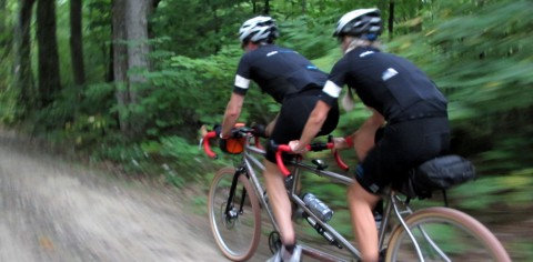 The Blayleys on a tandem - photo - Jason DeVarennes