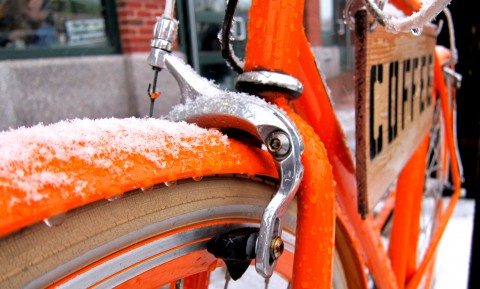 February Snow at Ride Studio Cafe - photo - Rob Vandermark