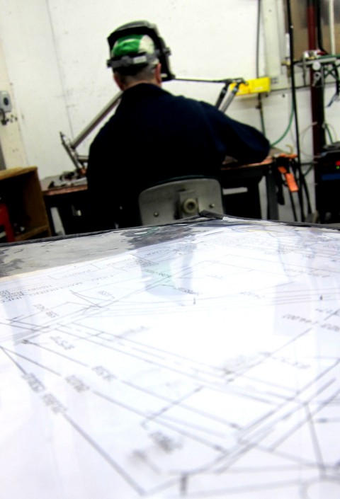 Honey Bikes Utilty Cyclocross in welding - photo - Rob Vandermark