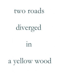 Two Roads Diverged in a Yellow Wood