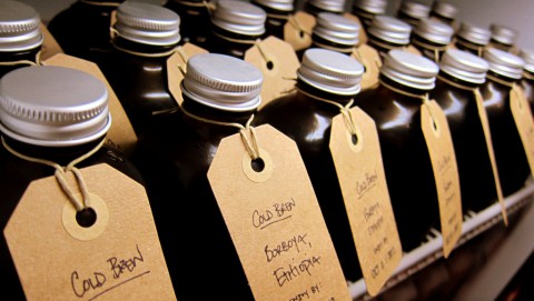 Bottled Cold Brew at Ride Studio Cafe