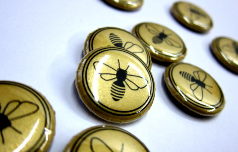 Honey Bee Buttons