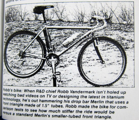 Rob Vandermark's 1990 drop bar mountain bike