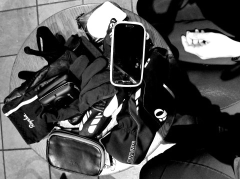 Typical rest stop during the Festive 500