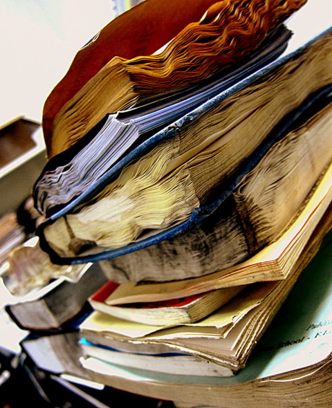 Books turned into mush - photo - Rob Vandermark