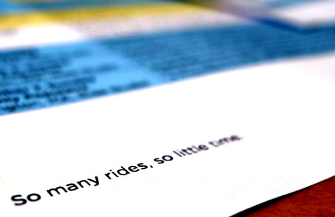 So many rides, so little time - photo - Rob Vandermark