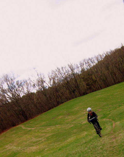 Open field and big sky on Pamela's favorite part of Diverged - photo - Rob Vandermark