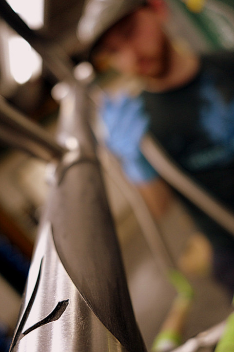 Project Pioneer frame ready for paint - photo - Rob Vandermark