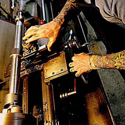 Project Pioneer lathe as an instrument - photo - Rob Vandermark
